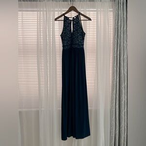 Morgan & Co. Maxi dress, navy blue. Size 5/6.